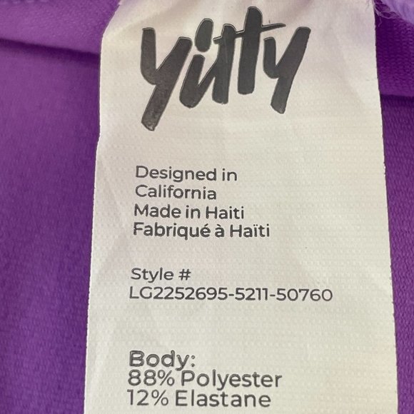 Women's Yitty Major Label Shaping High Waist Logo Legging in Purple, Size XXL - Picture 8 of 8